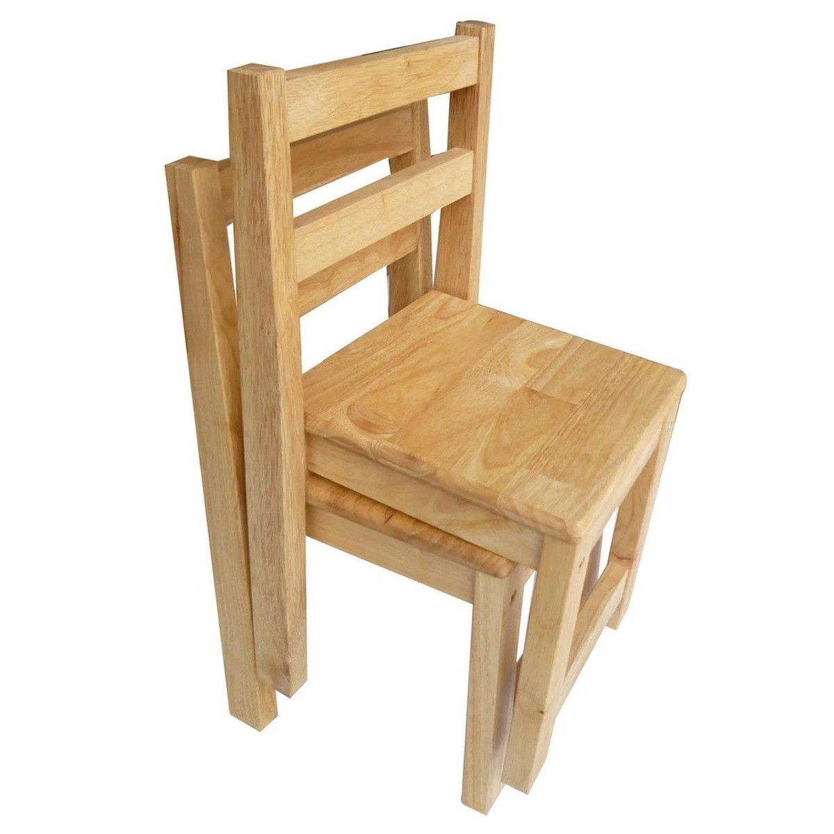 Qtoys Rubberwood Standard Kids Chairs - Set of 2