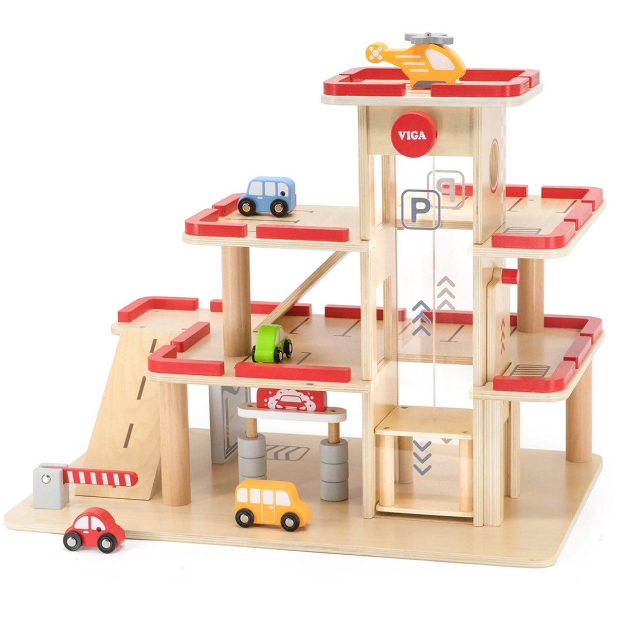 Viga Parking & Gas Station Toy Car Garage