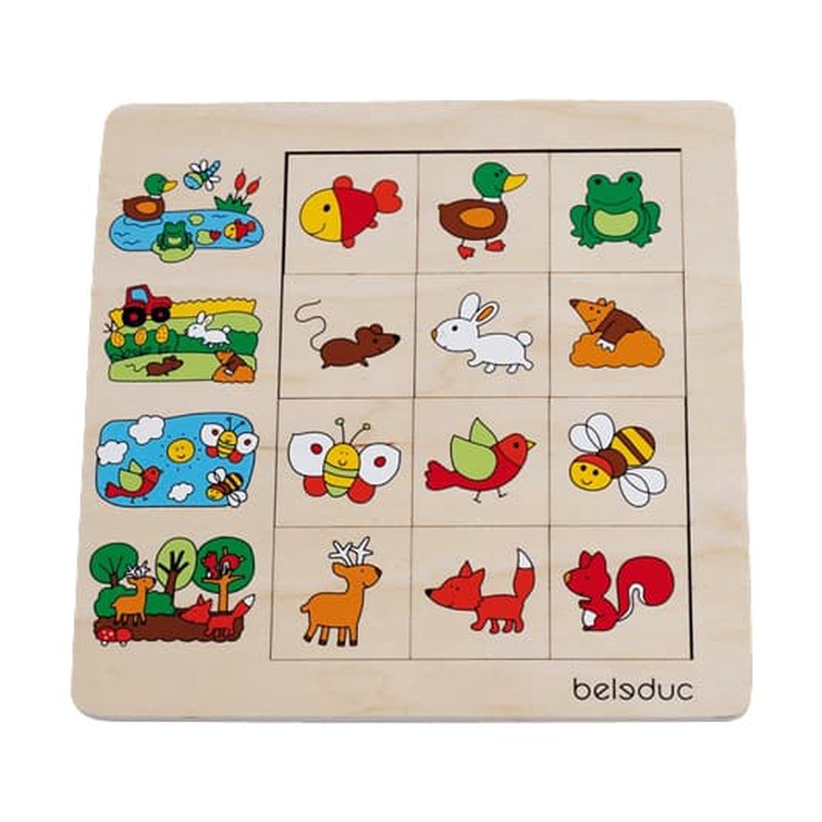 Beleduc Habitats Match & Sort Puzzle