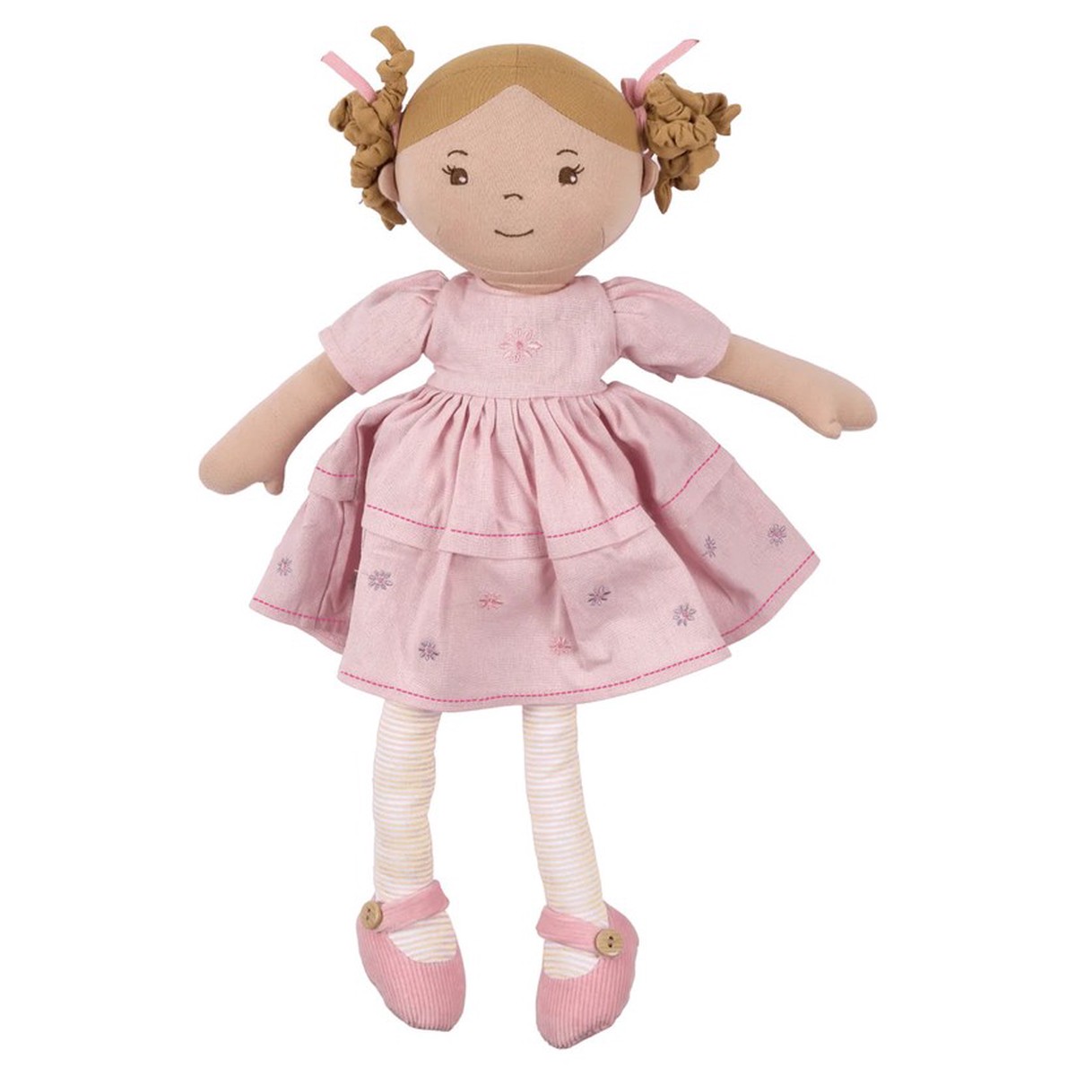 Bonikka Amelia Linen Doll With Brown Hair