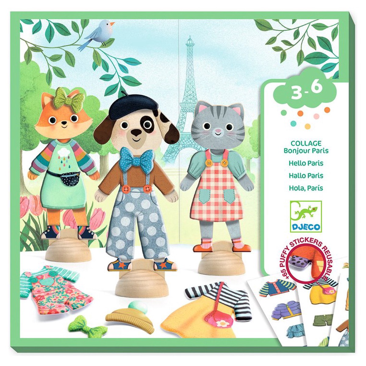 Djeco Bonjour Paris Dress Up Collage Set