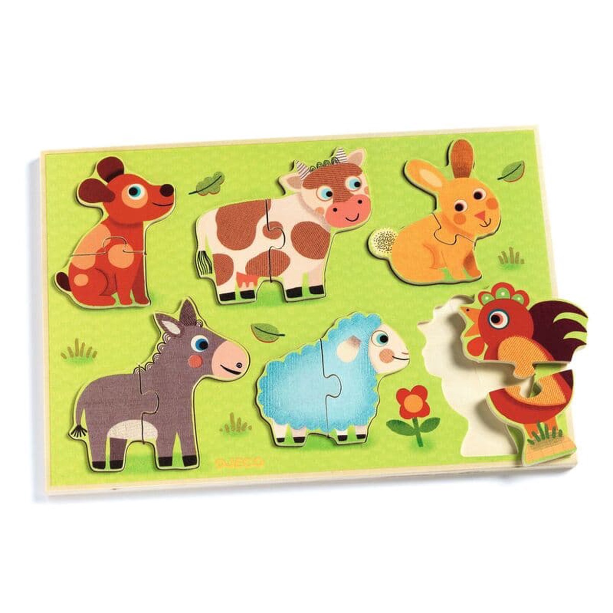 Djeco Coucou Cow Wooden Puzzle
