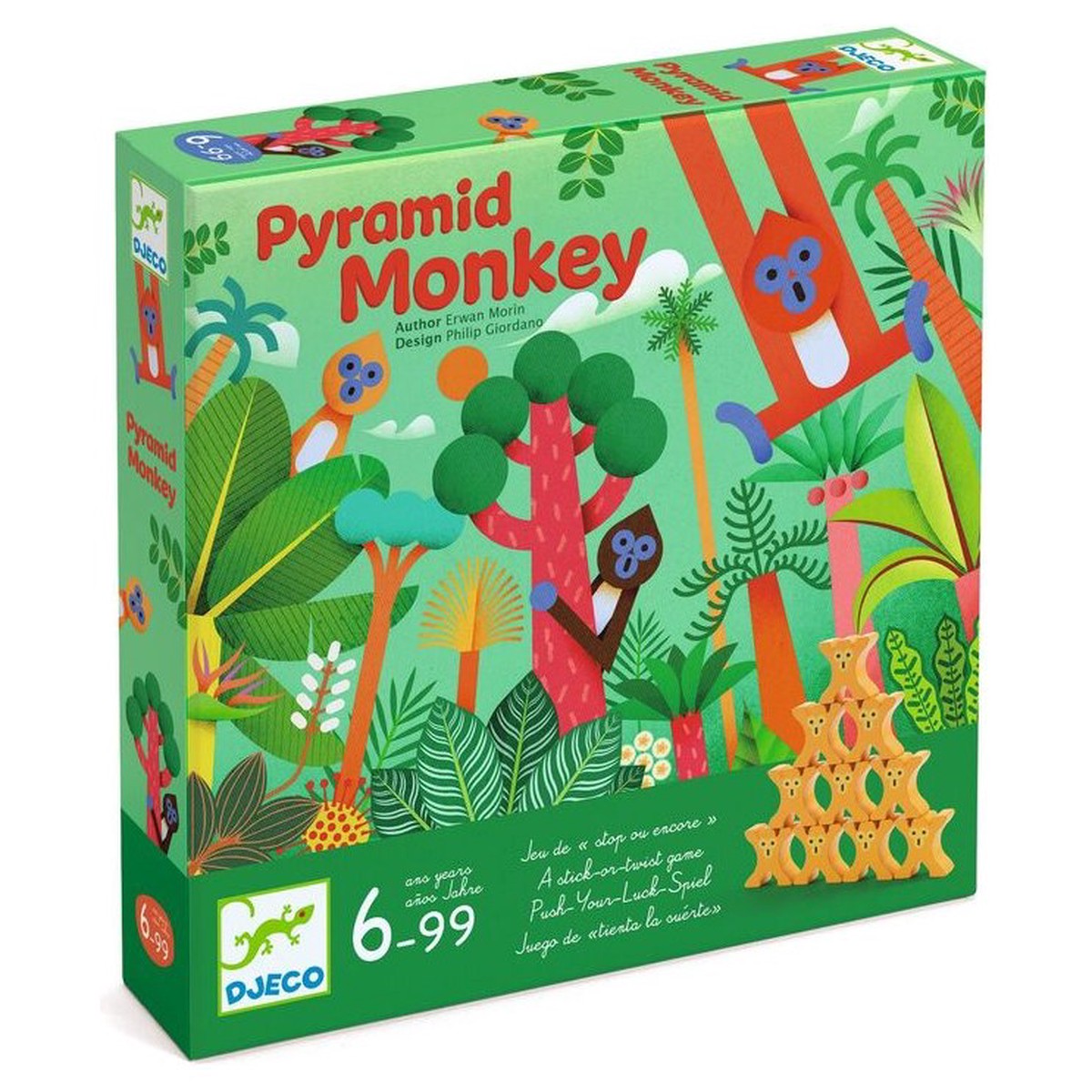 Djeco Pyramid Monkey Tactical Game