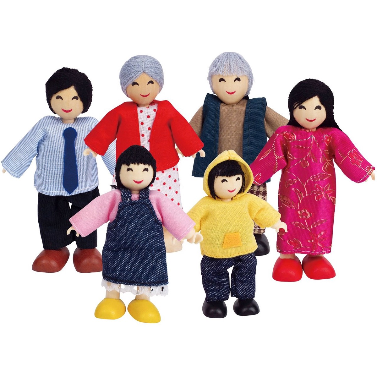 Hape Dolls Asian Family - Set of 6