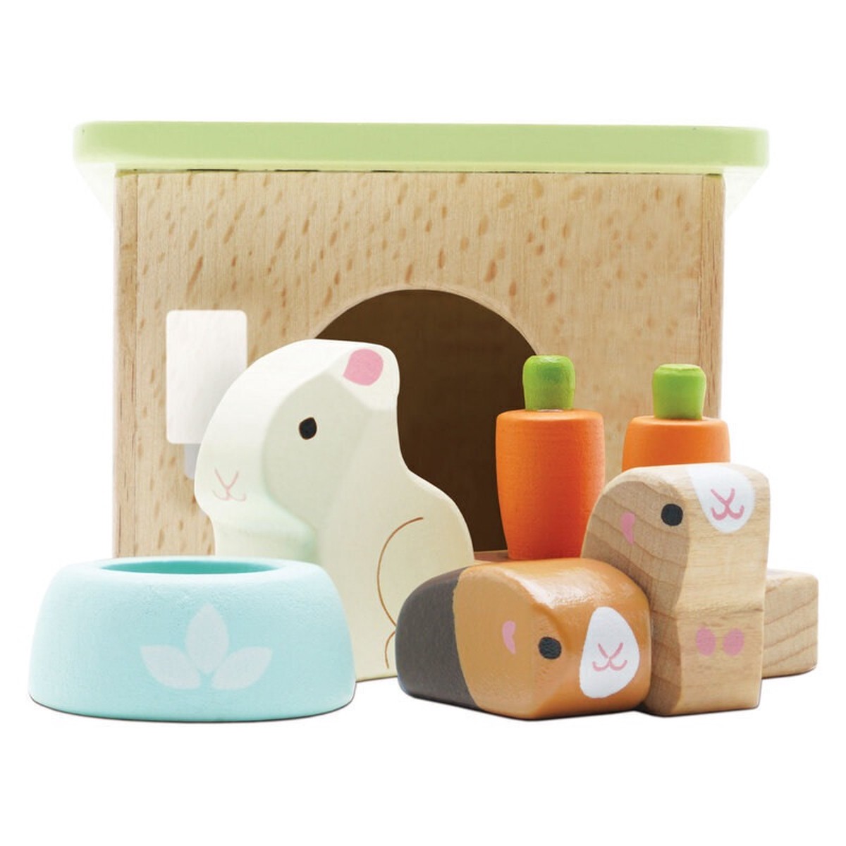 Le Toy Van Bunny With Guinea Pig Pet Accessory Set