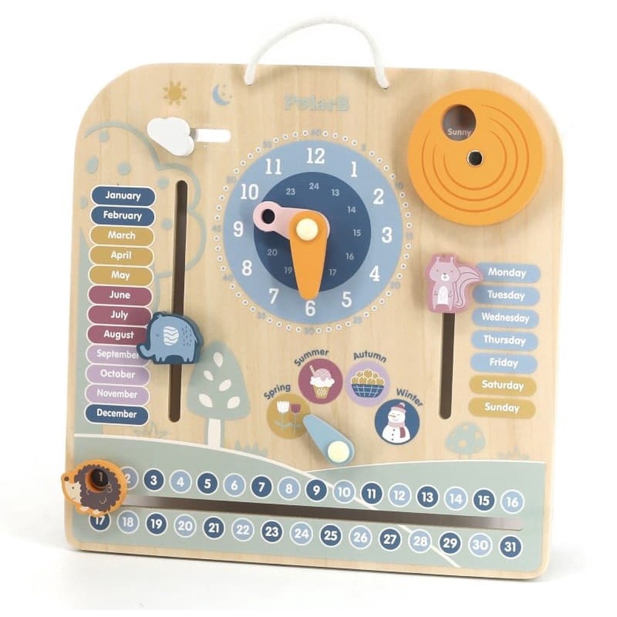 PolarB Calendar & Clock Board