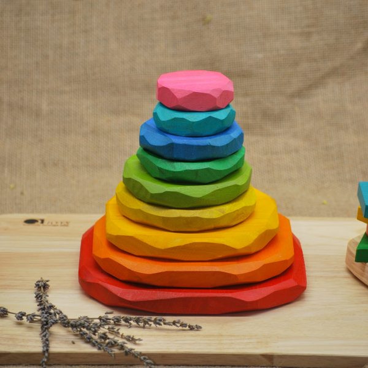 Qtoys Coloured Stacking Stones