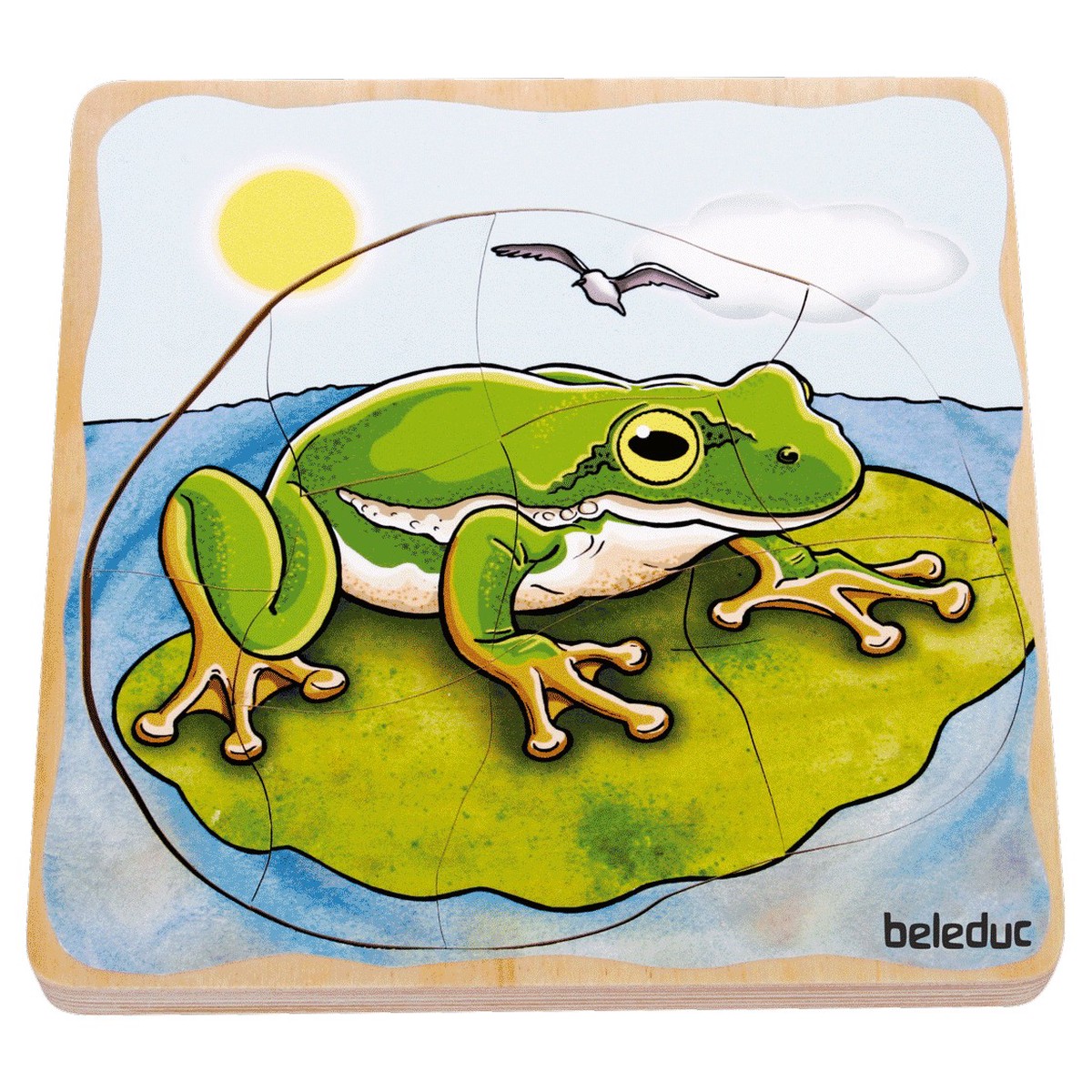 Beleduc Multilayer Puzzle - Life Courses - Frog