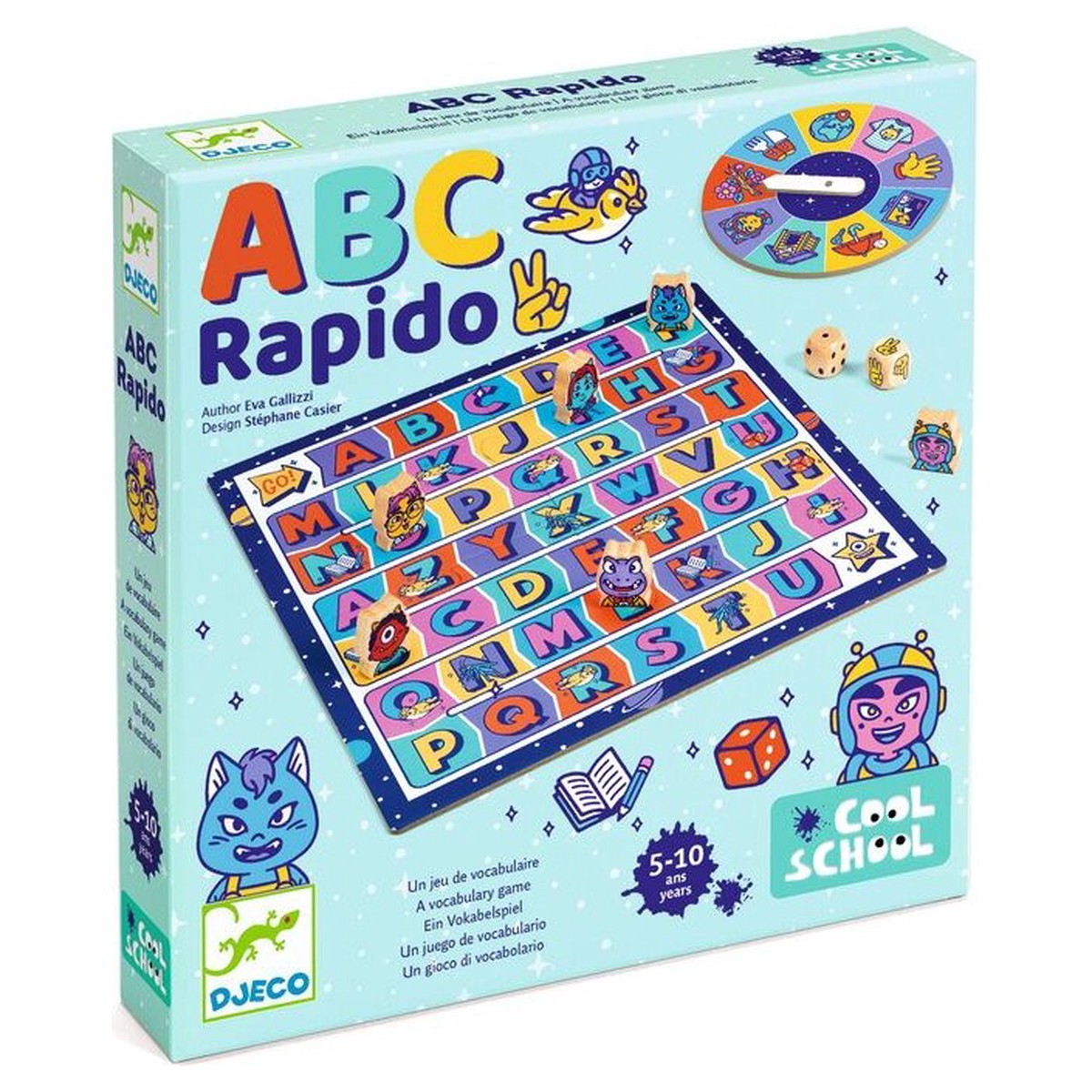 Djeco ABC Rapido Vocabulary Cool School Game