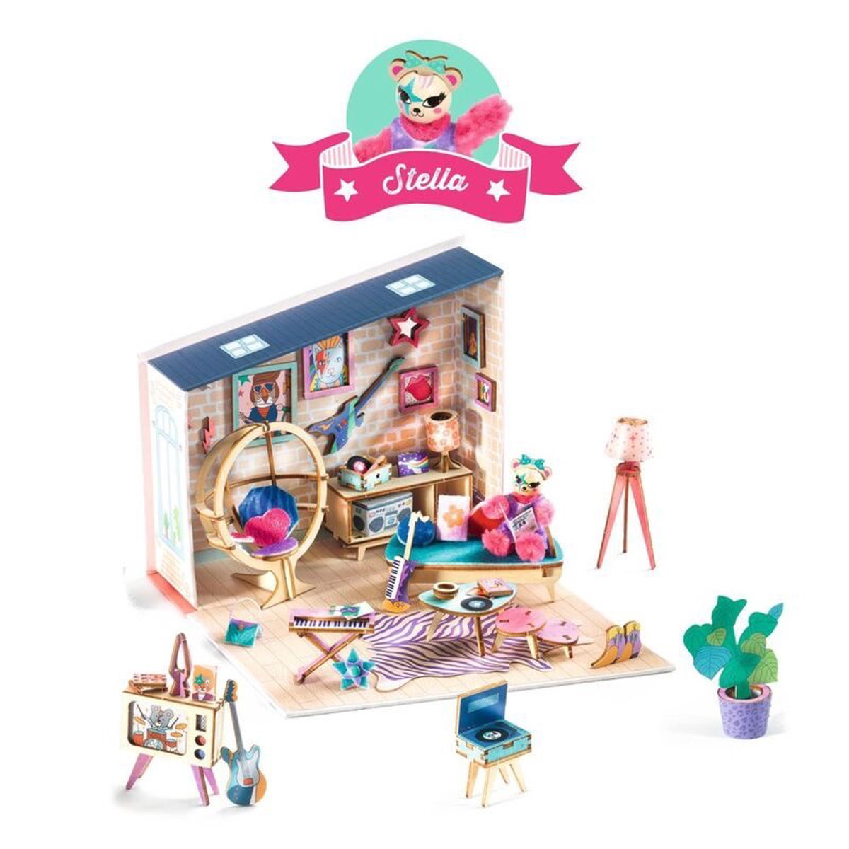Djeco Stella Mi House Model-making Minature Home Kit