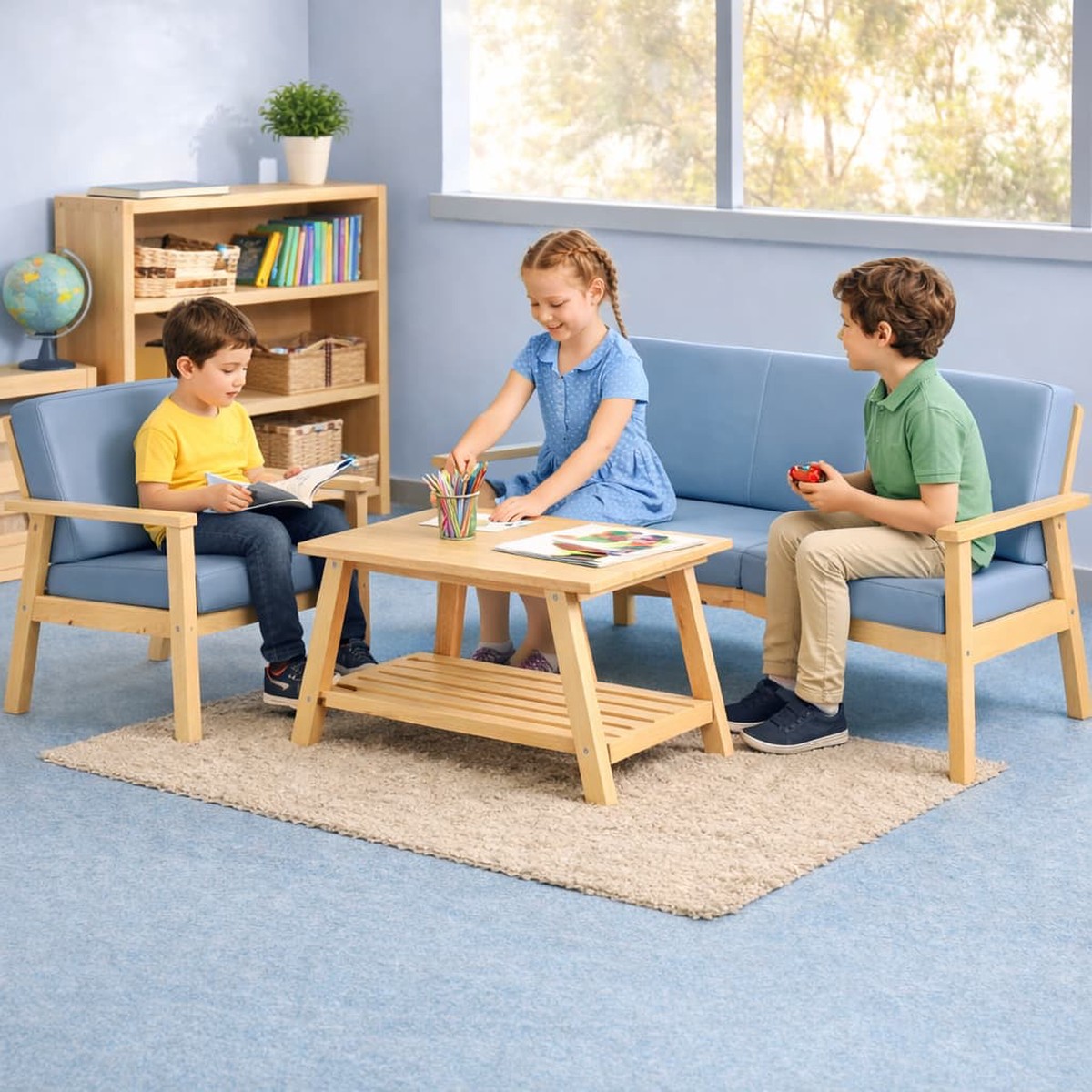 Harmony Kids Arm Chair Lounge & Sofa Setting