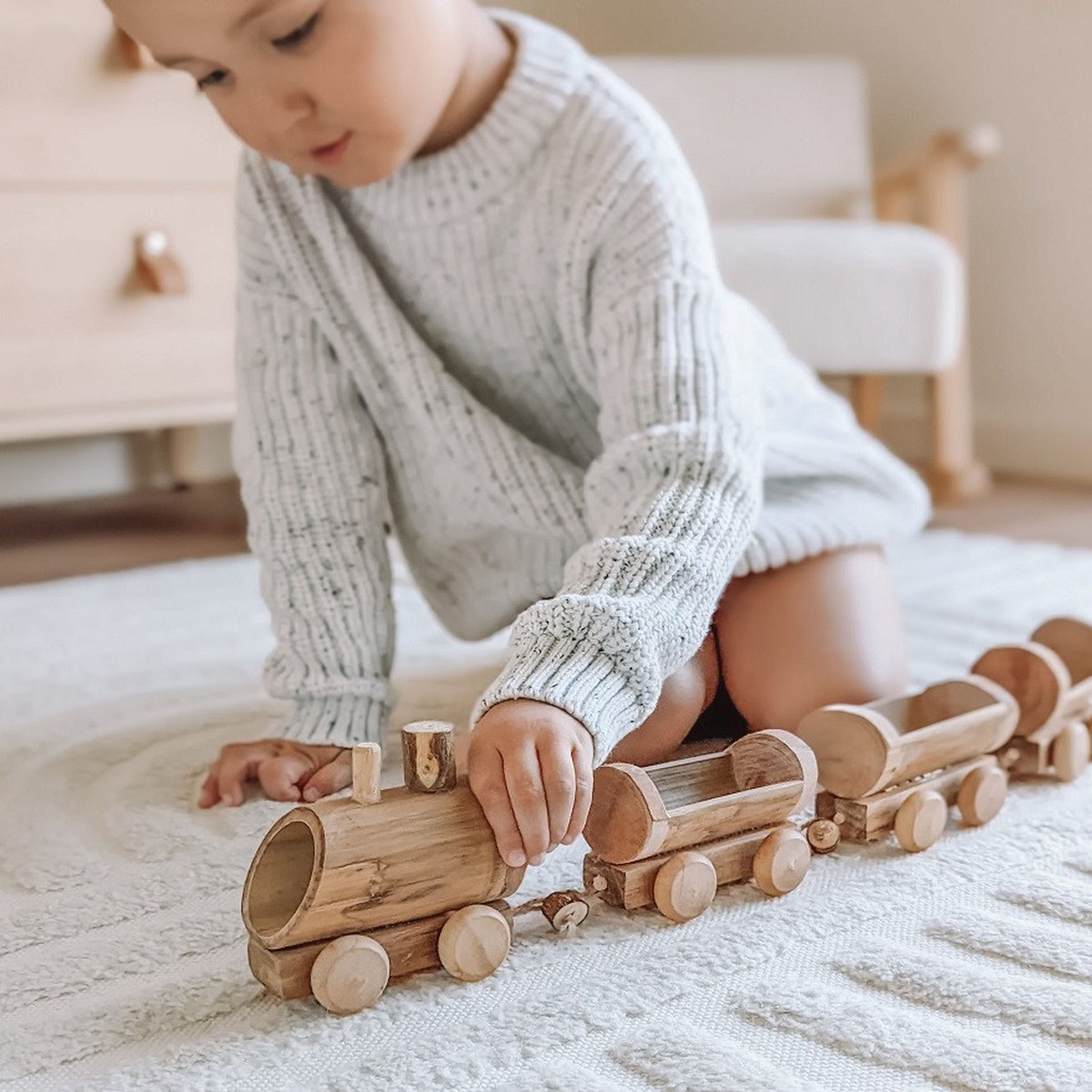Qtoys Bamboo Train
