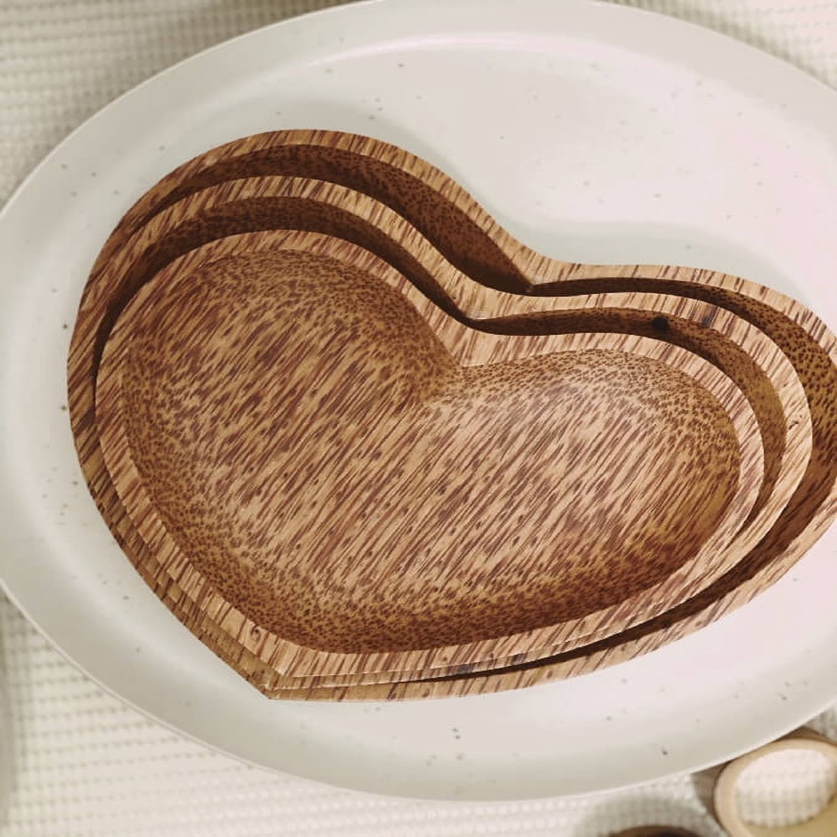 Qtoys Heart Shape Plate Set