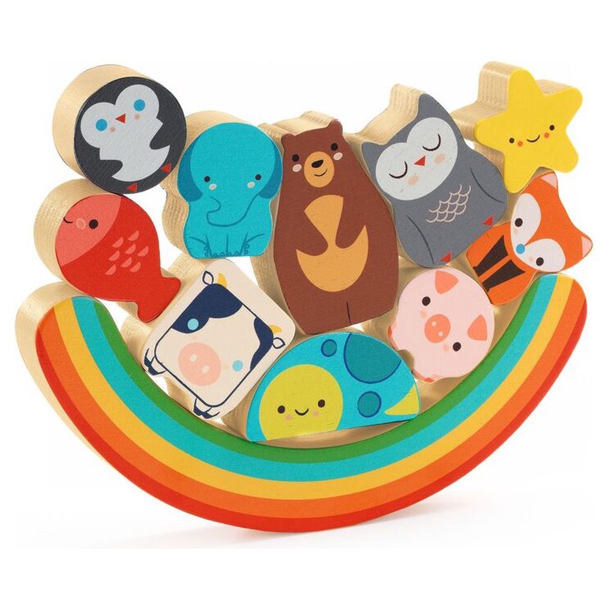Djeco Rainbow Puzz & Boom Wooden Puzzle