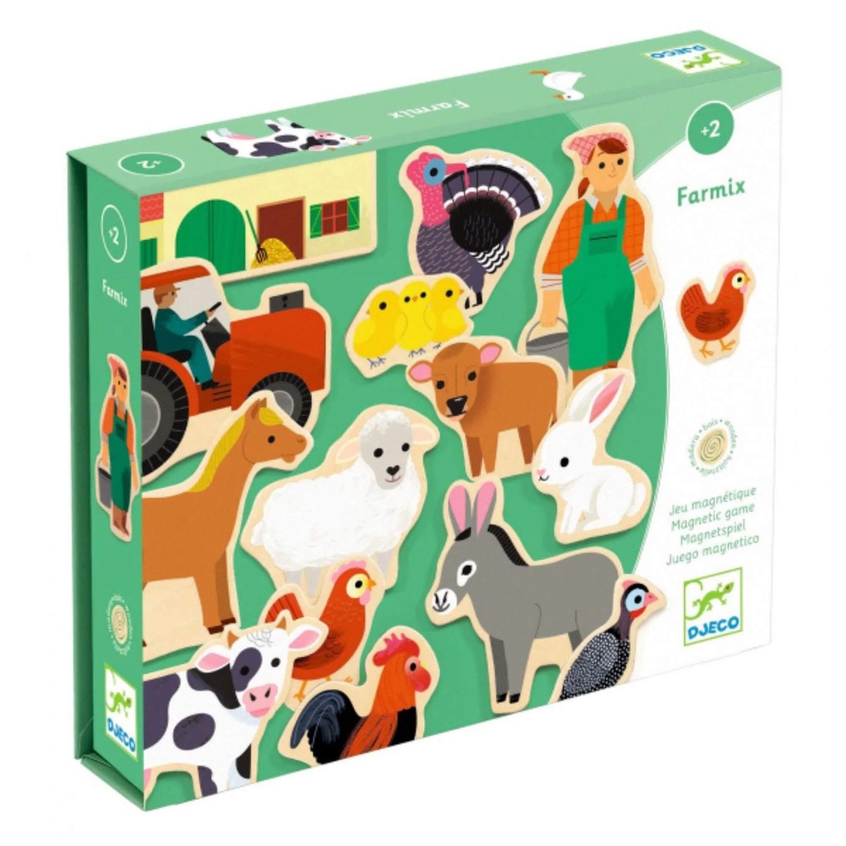 Djeco Wooden Magnetic Farm Set