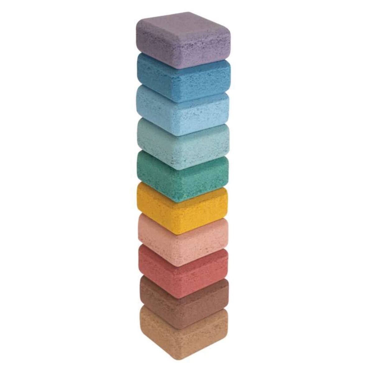 Korko Nature’s Rainbow Cork Block Set of 10