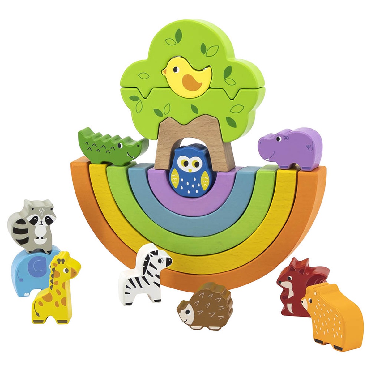 Viga Rainbow Balancing Blocks