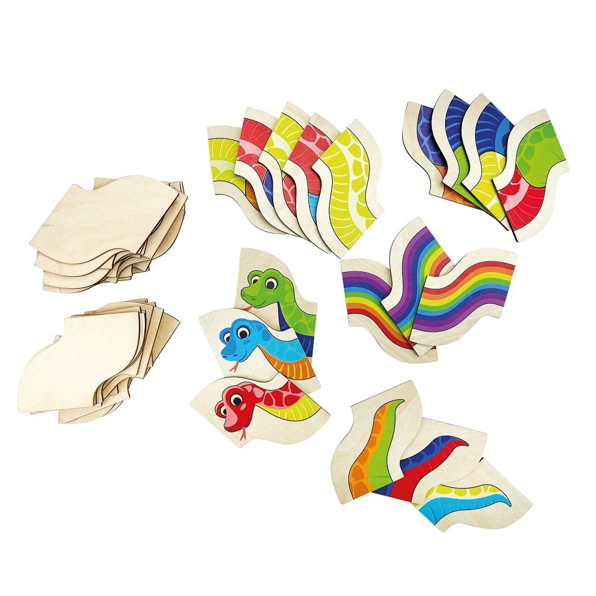 Beleduc Mamba Zamba Snake Domino Puzzle Game