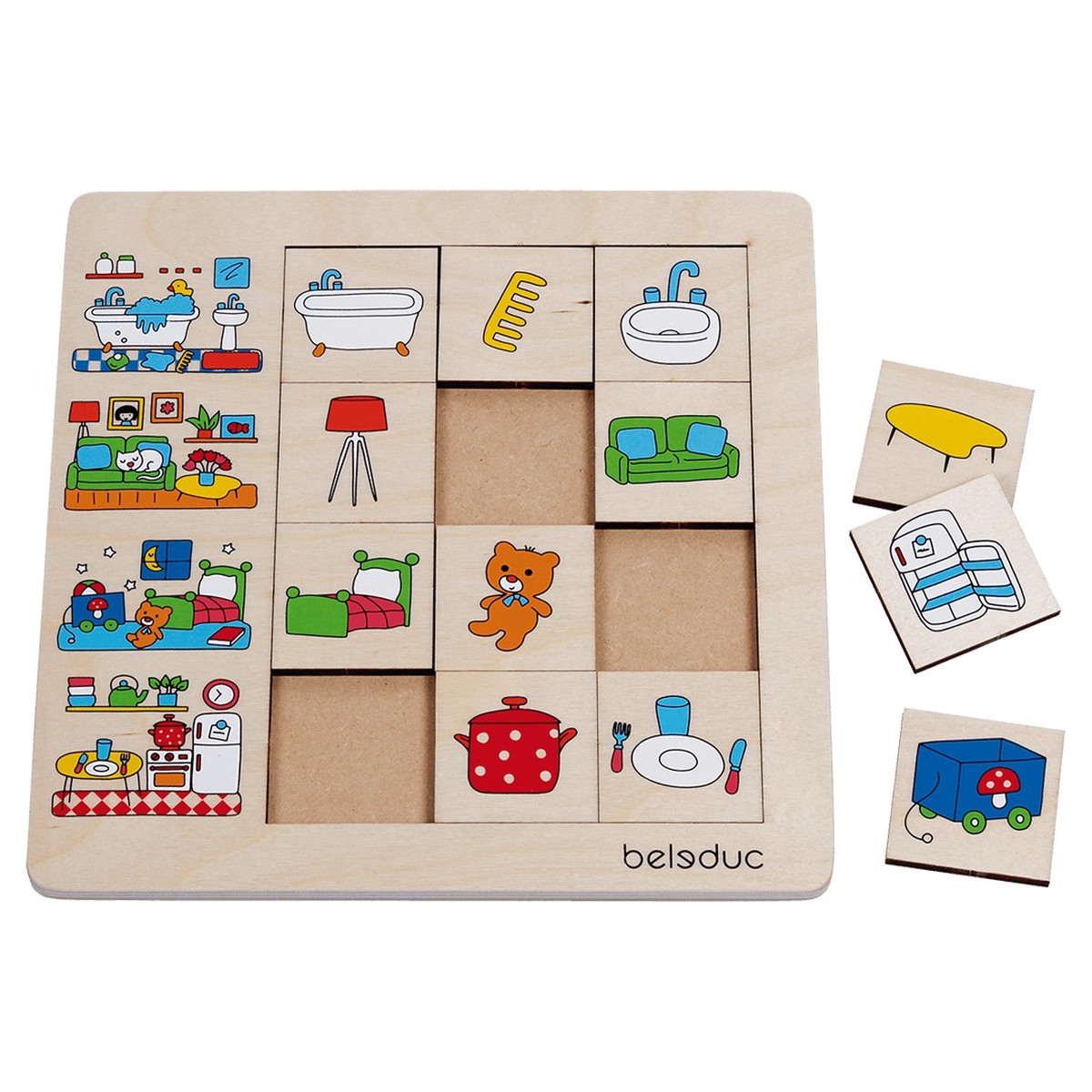 Beleduc Match & Sort Puzzle - Home Activities