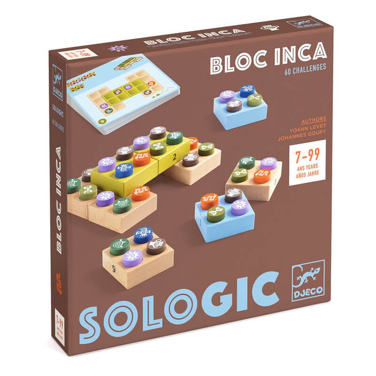 Djeco Bloc Inca Logic Game with 60 Challenges