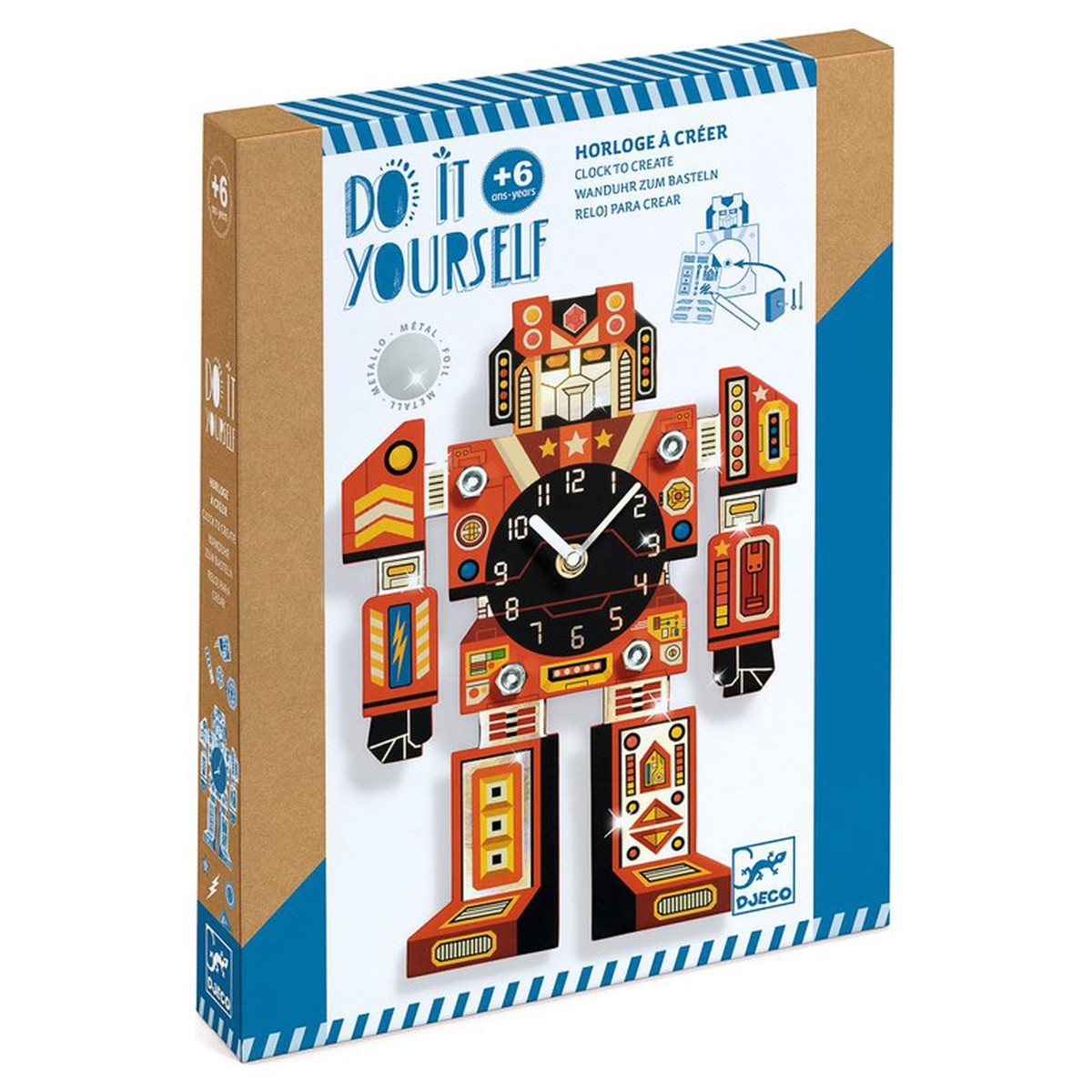 Djeco Do It Yourself Robotime Clock 6+