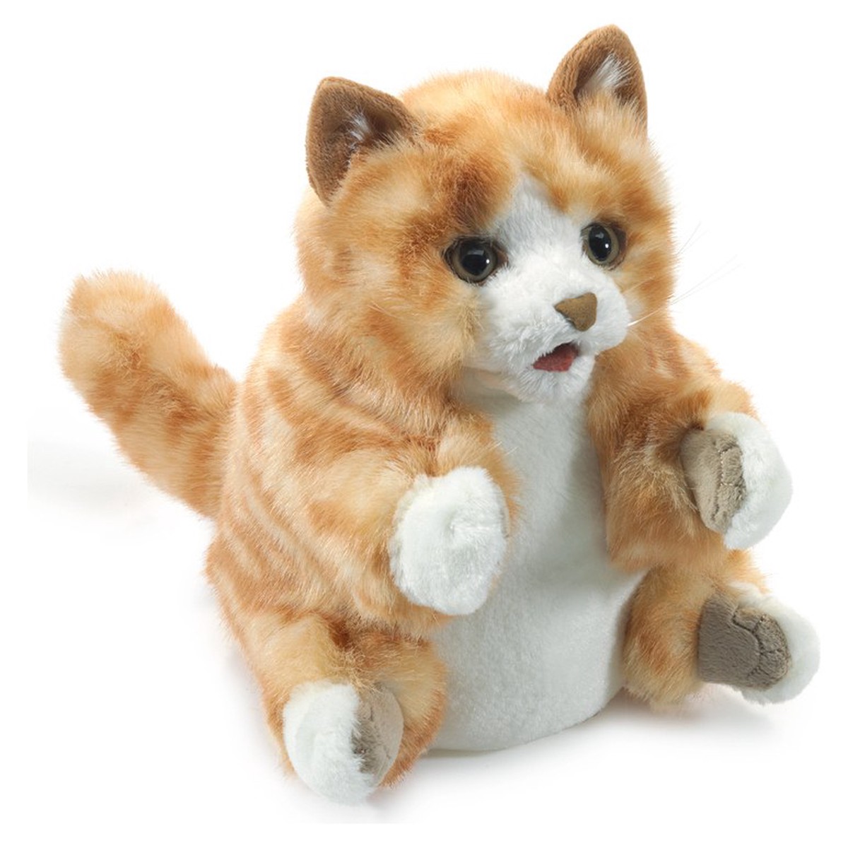 Folkmanis Orange Tabby Kitten Puppet