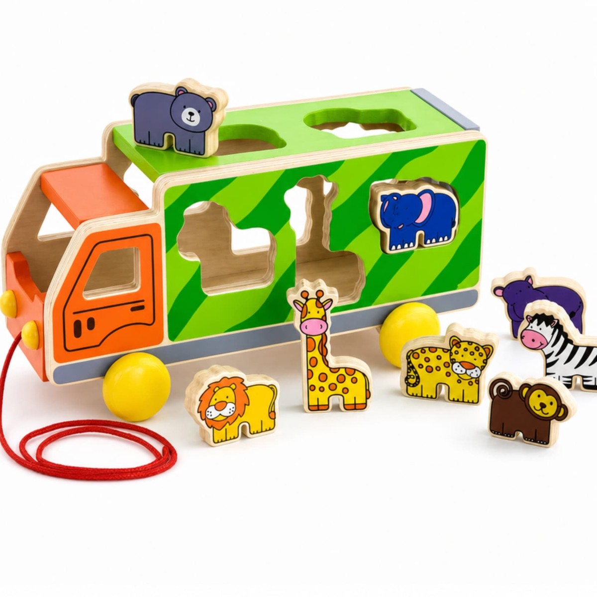 Viga Pull-Along Animal Truck