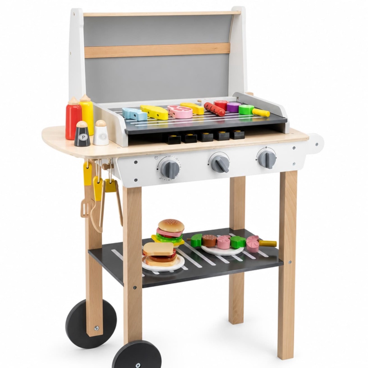Wooden BBQ Set