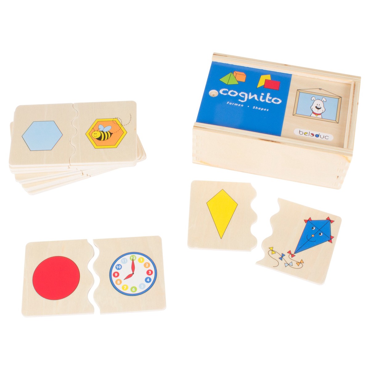 Beleduc Cognito Matching Puzzles - Shapes