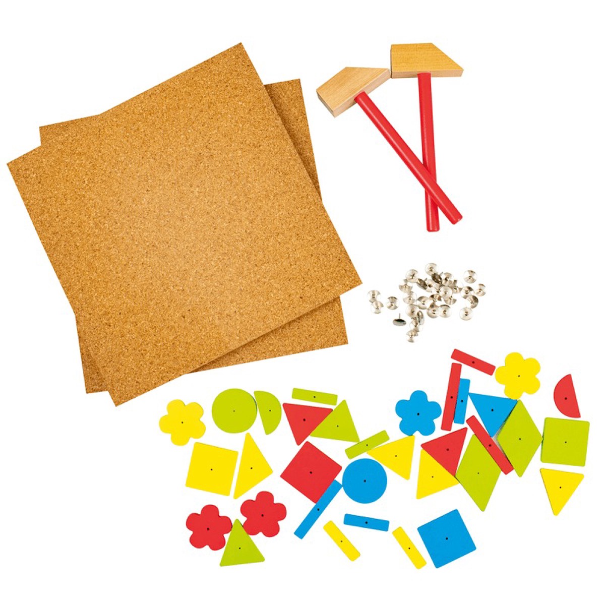 Beleduc Martello Tap Tap Hammer & Nail Cork Board Set