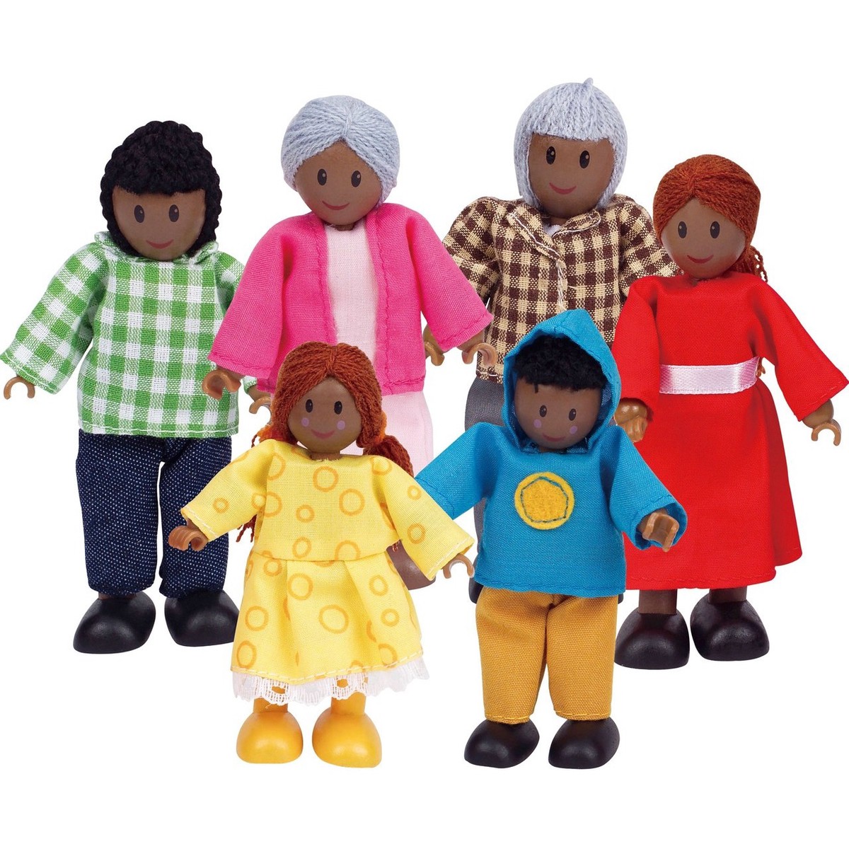 Hape Dolls African Family - Set of 6